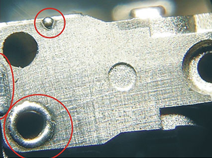 <a href='http://www.qdnsyzx.com/product/3.htm' class='text_a'>模具激光焊機(jī)</a>修復(fù)模具效果